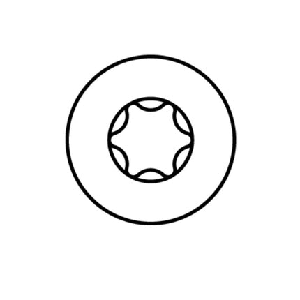 HECO MULTI MONTI plus MS Vis d'ancrage 7,5x60mm, Vis à béton, Tête ronde et plate, T-Drive, Zinguée bleue, A2K, 50 pcs. (52374)