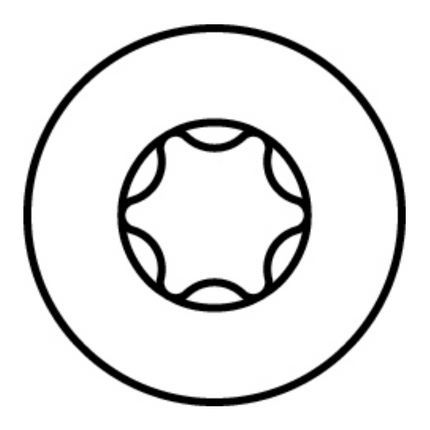 HECO MULTI MONTI plus F Vis d'ancrage 6,0x60mm, Vis à béton, Tête fraisée, T-Drive, Zinguée bleue, A2K, 100 pcs. (48497)