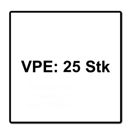 HECO MULTI MONTI plus SS Vis d'ancrage 10,0 x 60 mm, 25 pcs. + Vis à béton, tête hexagonale avec rondelle pressée, revêtement HP (48439)