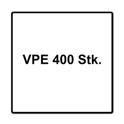 HECO MULTI MONTI plus Vis d'ancrage SS 7,5 x 40 mm 400 pièces (4x 48389) vis à béton à tête hexagonale avec rondelle pressée galvanisée bleue A2K