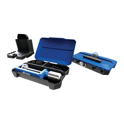 KREG Pocket Hole Jig 520 PRO Gabarit de perçage + Station de base + Gabarit de perçage micro + Foret étagé + Embout + Foret + Serre-joint