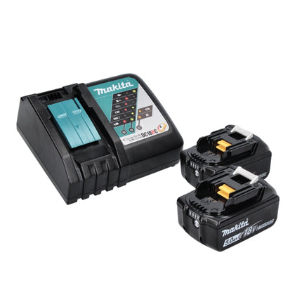 Visseuse à chocs sans fil Makita DTW 180 RTJ 18 V 180 Nm 3/8" Brushless + 2 batteries 5,0 Ah + chargeur + Makpac