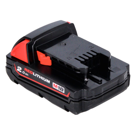 Milwaukee M18 B2 Batterie 18 V 1x 2,0 Ah (1x 4932430062) + Chargeur M12-18C 12-18 V (4932352959)