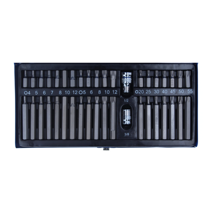 Makita DHP 458 Z Perceuse à percussion sans fil 18 V 91 Nm + Jeu d'embouts - 40 pièces - sans batterie, sans chargeur