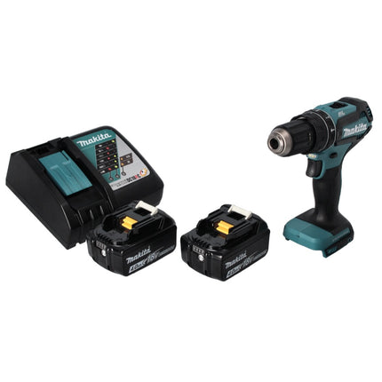 Makita DHP 485 RM Perceuse-visseuse à percussion sans fil 18 V 50 Nm Brushless + 2x batterie 4,0 Ah + chargeur