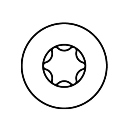 HECO MULTI MONTI plus F Vis d'ancrage 7,5x100mm, Vis à béton, Tête fraisée, T-Drive, Zinguée bleue, A2K, 50 pcs. (48517)