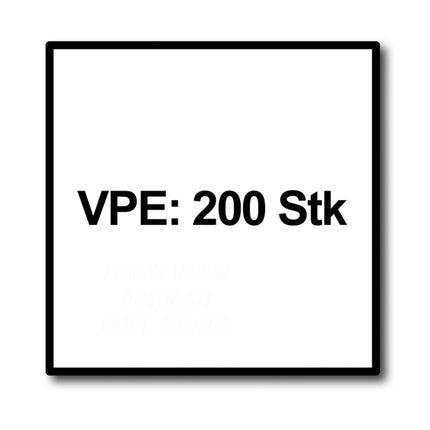 HECO MULTI MONTI plus F Vis d'ancrage, 7,5 x 120mm, Vis à béton, Tête fraisée, T-Drive, Zingué bleu, A2K, 200 pcs. (4x 48519)