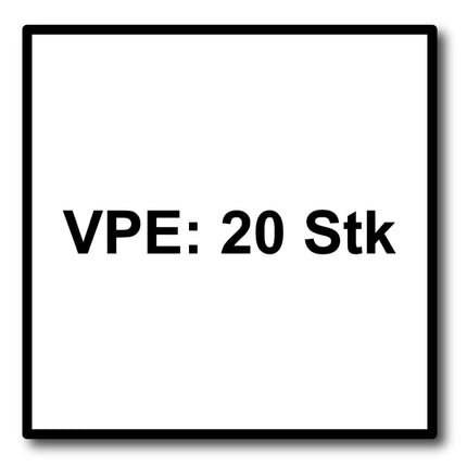 Filtres en papier Makita 20 pièces (2x 194565-3) pour aspirateur DCL 182 / 4076D / CL121D