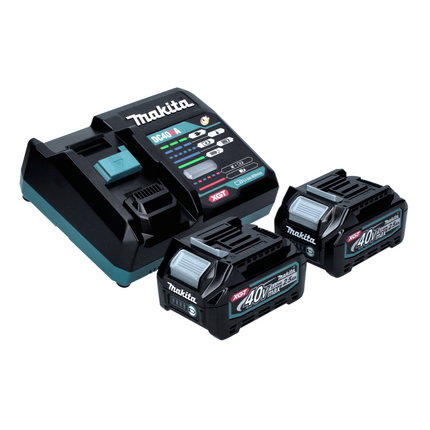 Makita RS 002 GD2 Scie circulaire portative sans fil 40 V max. 260 mm Brushless + 2x batterie 2,5 Ah + chargeur