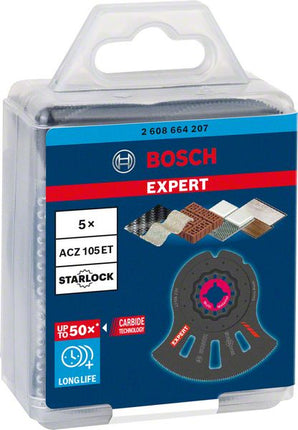 Bosch EXPERT Multi Material ACZ 105 ET Lames de scie segment Starlock 105 mm - 5 pièces