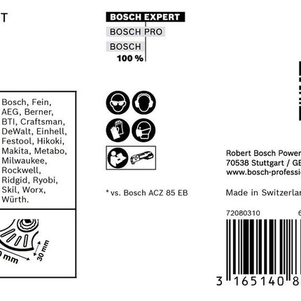 Bosch EXPERT Multi Material ACZ 105 ET Lames de scie segment Starlock 105 mm - 5 pièces