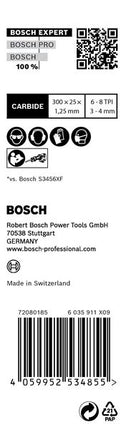 Bosch Expert S 1256 XHM Lames de scie sabre multi-matériaux 300 mm - 10 pièces (2608900395)