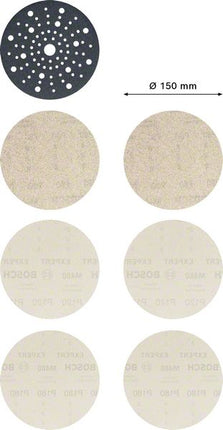 Bosch Expert M480 Abrasifs réticulés 150 mm - Set de démarrage - pour ponceuses excentriques, 7 pcs. ( 2608901203 )