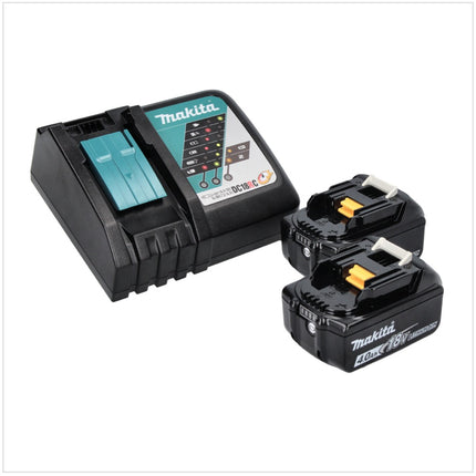 Makita DML 810 RM Lampe LED sans fil 18 / 36 V ( 2 x 18 V ) 5500 lm IP54 + 2 batteries 4,0 Ah + chargeur