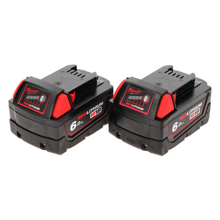 Milwaukee M18 B6 Set de batteries 2x 6,0 Ah / 6000 mAh 18V (2x 4932451244)