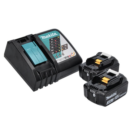 Makita DSS 611 RF Scie circulaire sans fil 18 V 165 mm + 2x Batteries 3,0 Ah + Chargeur