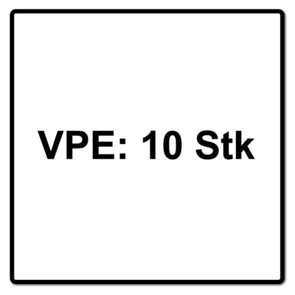 Metabo Disque à lamelles, P 40 125 mm 22,23 mm (10 x 623147000) pour meuleuse d'angle