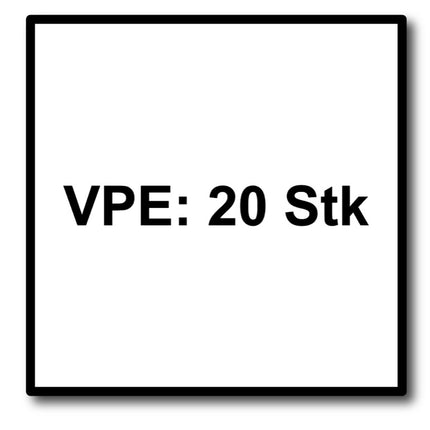 Metabo Plateau abrasif à lamelles P 120 - 125 mm - 22,23 mm pour meuleuse d'angle (20x 623154000)