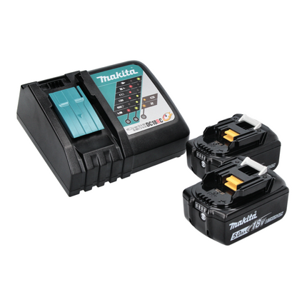 Makita DML 809 RT Projecteur de chantier LED sans fil 18 V 10000 lm + 2x batterie 5,0 Ah + chargeur