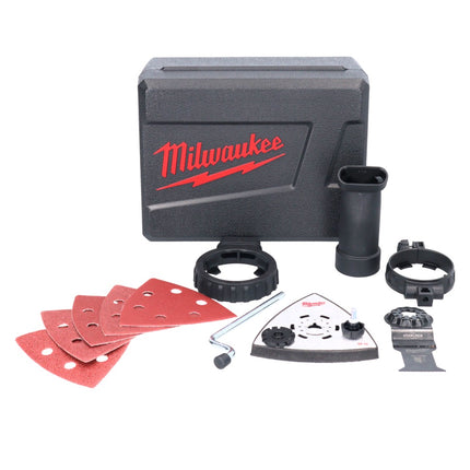 Milwaukee M18 FMT-0X FUEL Outil multifonction sans fil 18 V brushless (4933478491) + Set d'accessoires - 7 pièces + Boîtier HD - sans batterie, sans chargeur