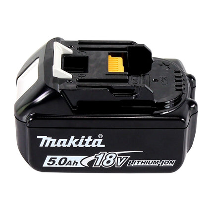 Makita DHP 486 T1J Perceuse-visseuse à percussion sans fil 18 V 130 Nm Brushless + 1x batterie 5,0 Ah + Makpac - sans chargeur