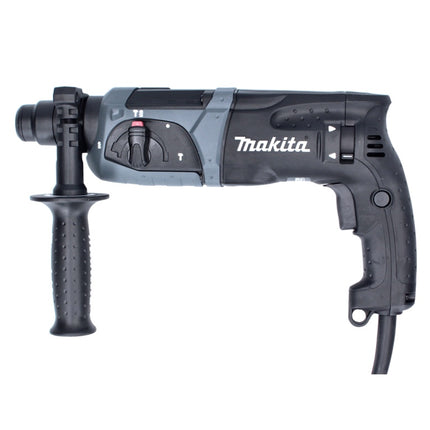 Makita HR 2470 BX40 Perforateur noir 780 Watt SDS-plus 2,4 J + Jeu de forets SDS-plus - 5 pièces + Coffret de transport