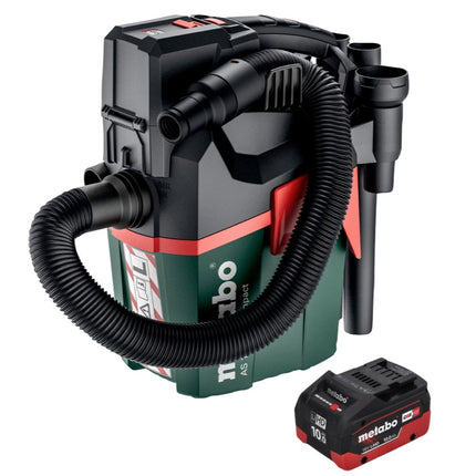 Metabo AS 18 L PC Compact Aspirateur sans fil 18 V 6 l IPX4 classe de poussière L eau et poussière + 1x batterie 10,0 Ah - sans chargeur