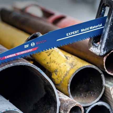 Bosch Expert S 1256 XHM Lames de scie sabre multi-matériaux 300 mm - 10 pièces (2608900395)