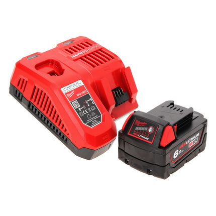 Milwaukee M18 BOS125-601 FC Ponceuse excentrique sans fil 125mm 18V + 1x Batterie 6,0 Ah + Chargeur