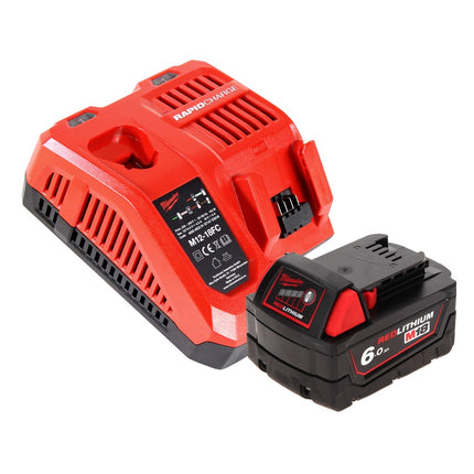 Milwaukee M18 TLED Lampe torche LED + 1x Batterie 6,0 Ah + Chargeur