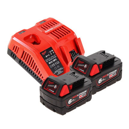 Milwaukee M18 TLED Lampe torche LED + 2x Batteries 6,0 Ah + Chargeur