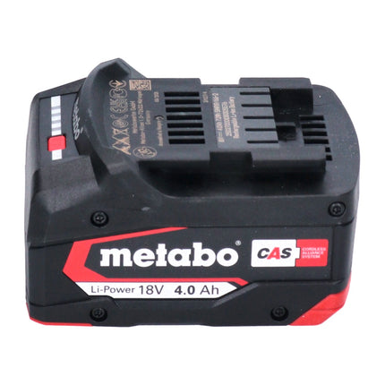 Metabo Set de base 4x Batteries Li-Power 4,0 Ah 18V CAS Li-Ion + Chargeur ASC 55 (4x 625027000) (627044000)