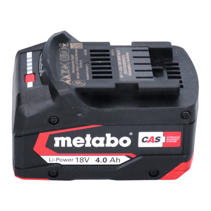 Metabo Set de base 2x Batteries Li-Power 4,0 Ah 18V CAS Li-Ion + Chargeur rapide ASC 145 (2x 625027000) (‭627378000‬)