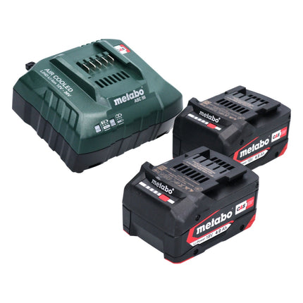 Metabo SB 18 LTX BL I Perceuse-visseuse à percussion sans fil 18 V 130 Nm Brushless ( 602360500 ) + 2x batterie 4,0 Ah + chargeur + metaBOX