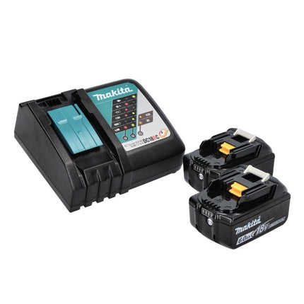 Makita DML801RG X Lampe LED de travail sans fil 18V + 2x Batteries 6,0 Ah + Chargeur + Diffuseur