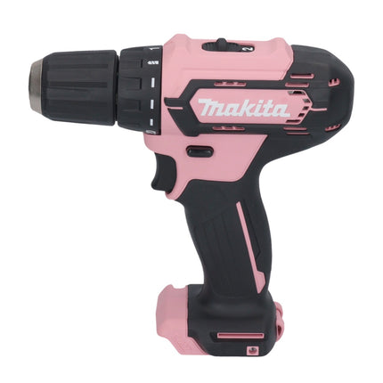 Makita DF 333 DWAP2 Perceuse-visseuse sans fil 12 V 30 Nm rose + 2x batterie 2,0 Ah + chargeur + kit d'accessoires + Coffret