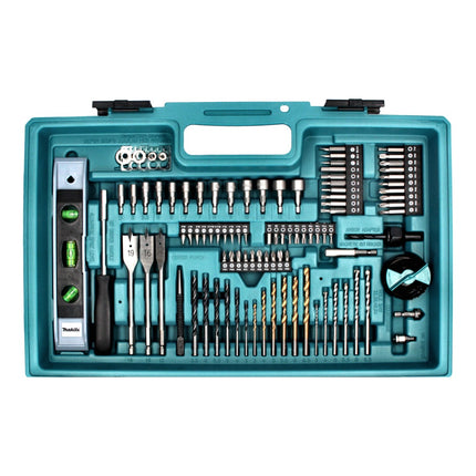 Makita DHP 453 SA2X5 Perceuse-visseuse à percussion sans fil 18 V 42 Nm + 2x batterie 2,0 Ah + chargeur + 101 pcs. kit accessoires + coffret