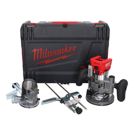 Milwaukee M18 FTR-0X Fraiseuse sans fil 18 V Brushless + modules de fraisage + HD Box ( 4933471604 ) - sans batterie, sans chargeur
