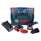Bosch GEX 18V-125 Professional Ponceuse excentrique sans fil 18 V 125 mm Brushless + 1x batterie 4,0 Ah + chargeur + L-BOXX