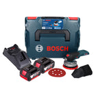 Bosch GEX 18V-125 Professional Ponceuse excentrique sans fil 18 V 125 mm Brushless + 2x batterie 4,0 Ah + chargeur + L-BOXX