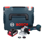 Bosch GWS 18V-10 Professional Meuleuse angulaire sans fil 18 V 125 mm Brushless + 1x batterie 5,0 Ah + L-Boxx - sans chargeur
