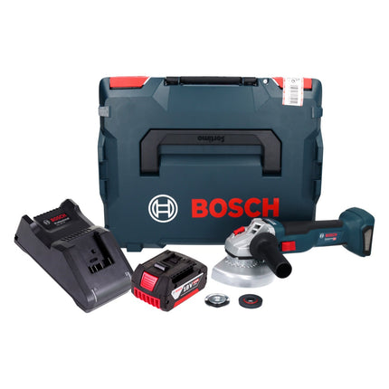 Bosch GWS 18V-10 Professional Meuleuse angulaire sans fil 18 V 125 mm Brushless + 1x batterie 5,0 Ah + chargeur + L-Boxx