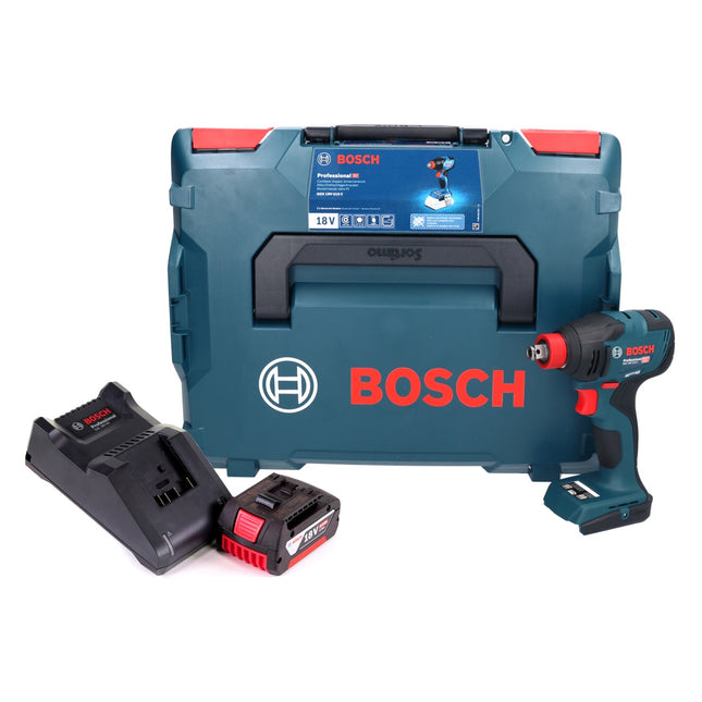 Bosch GDX 18V-210 C Professional Visseuse à chocs sans fil 18 V 210 Nm Brushless + 1x batterie 5,0 Ah + chargeur + module de connectivité + L-Boxx