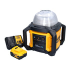 DeWalt DCL 074 P1 Projecteur de chantier sans fil Projecteur 18 V 5000 lm 4000 Kelvin + 1x batterie 5,0 Ah + chargeur