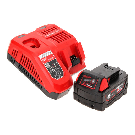 Milwaukee M18 HOAL-601FC Lampe LED pour projecteur de chantier à batterie 18 V 4000 lm + 1x batterie 6,0 Ah + chargeur