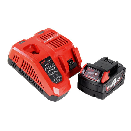 Milwaukee M18 CRAD2-401 Perceuse d'angle sans fil 30Nm Brushless 18V + 1x Batterie 4,0 Ah + Chargeur