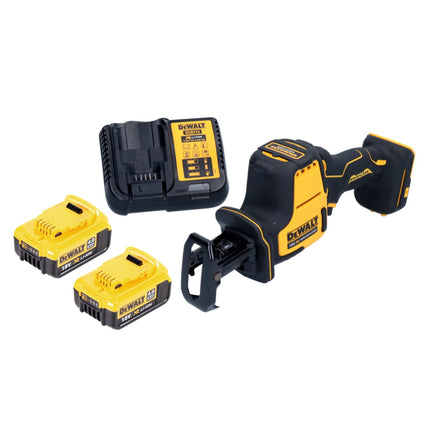 DeWalt DCS 369 M2 Scie sabre sans fil Scie réversible 18 V Brushless + 2x batterie 4,0 Ah + chargeur