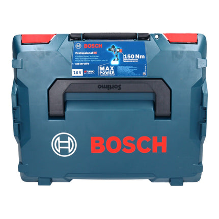 Bosch GSB 18V-150 C Professional Perceuse-visseuse à percussion sans fil 18 V 150 Nm Biturbo Brushless + 2x batterie 5,0 Ah + chargeur + L-Boxx