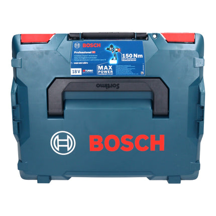 Bosch GSB 18V-150 C Professional Perceuse-visseuse à percussion sans fil 18 V 150 Nm Biturbo Brushless + 1x batterie ProCORE 8,0 Ah + L-Boxx - sans chargeur