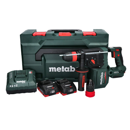 Metabo KH 18 LTX BL 28 Q Marteau perforateur sans fil 18 V 3 J SDS plus Brushless + 2x batterie 4,0 Ah + chargeur + metaBOX